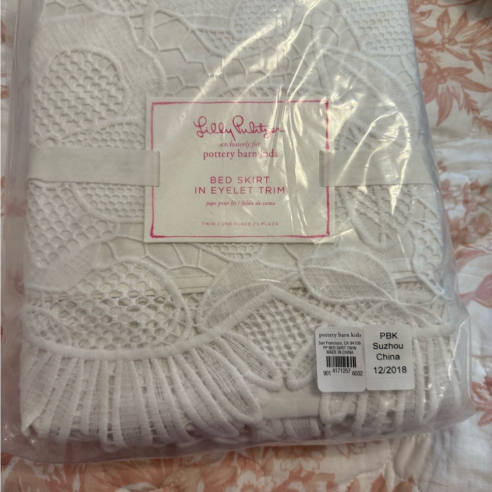 Lilly Pulitzer Eyelet Bedskirt
